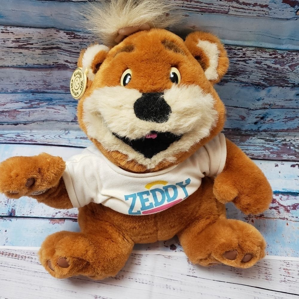 Rare VINTAGE Zeddy Canadian Zellers Store Mascot Plush  Teddy Bear Brown
